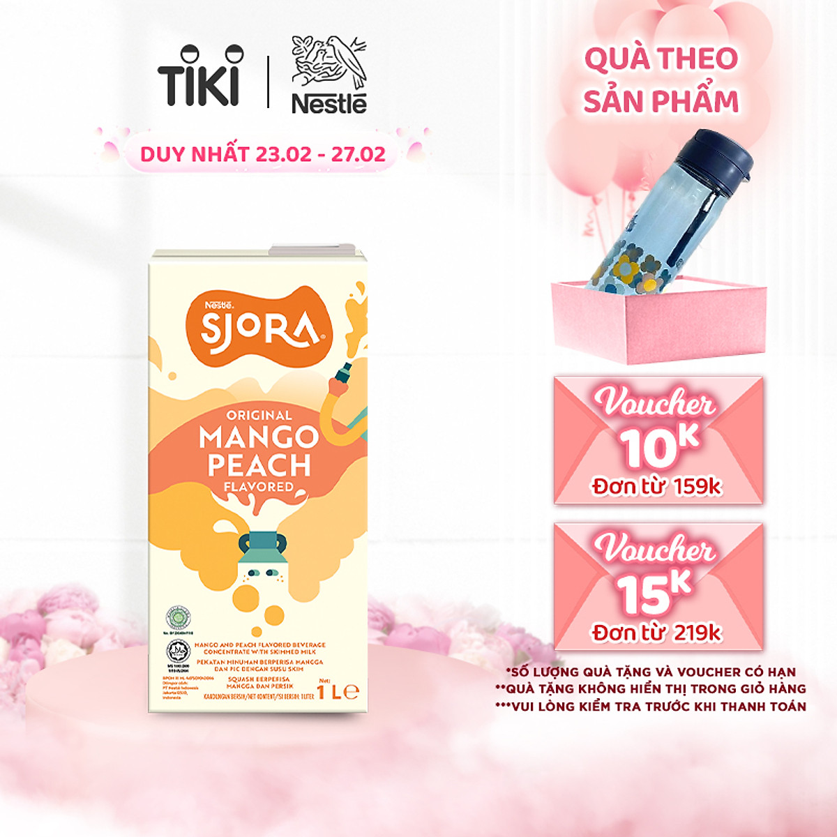 Mua Nước trái cây cô đặc Sjora xoài đào (Hộp 1L) tại Nestlé Chính Hãng