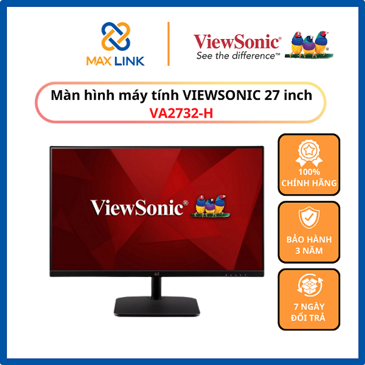 Màn hình máy tính Viewsonic 27 inch VA2732-H Hàng chính hãng - Màn ...