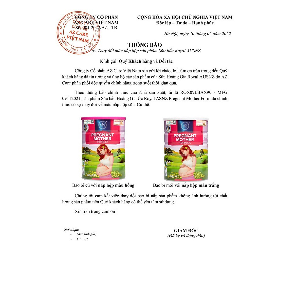 Sữa Bầu Lon 900g - Sữa Bột Hoàng Gia Pregnant Mother Formula Dành Cho Phụ Nữ Mang Thai Royal AUSNZ
