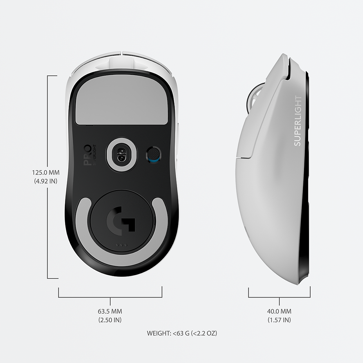 Chuột Chơi Game Logitech G Pro X SuperLight Wireless – Hàng Chính Hãng