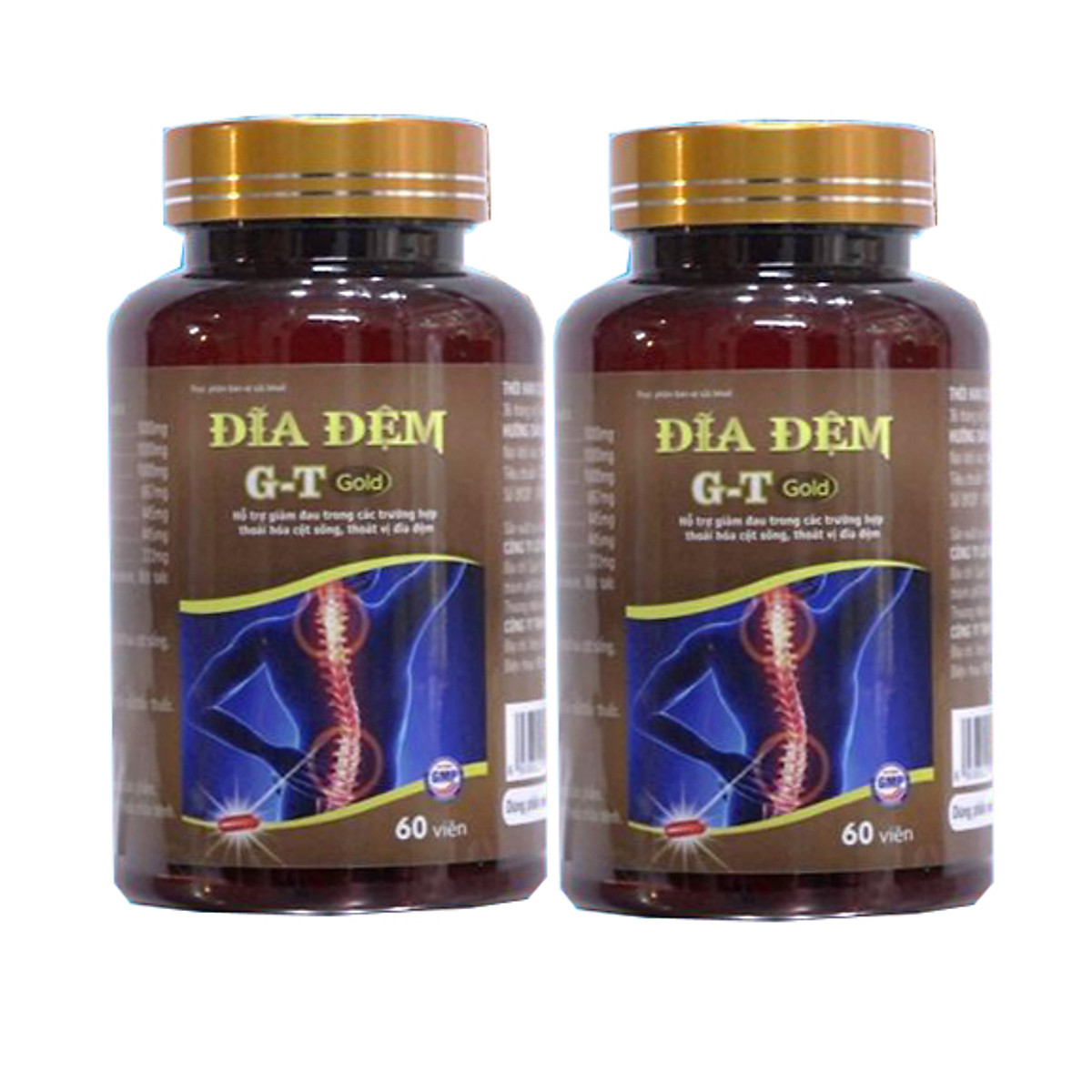 Hai lọ Thực phẩm Đĩa đệm G – T GOLD dành cho người lớn