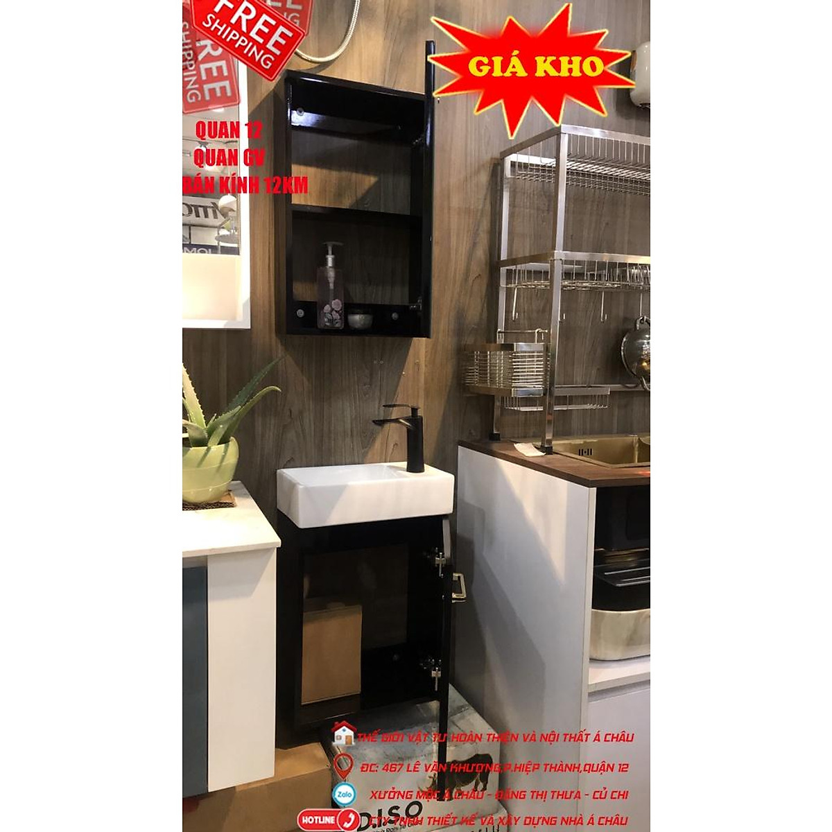 Tủ lavabo nhà vệ sinh, tân cổ điển, ván nhựa pvc, chống nước tuyệt ...