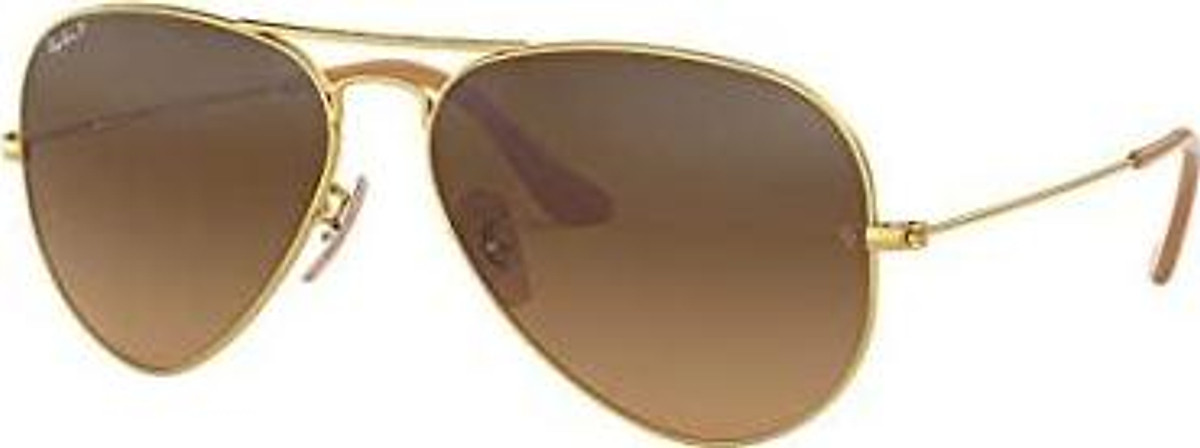 Mua Ray Ban Unisex Sunglasses, Gold Lenses Metal Frame, 58mm