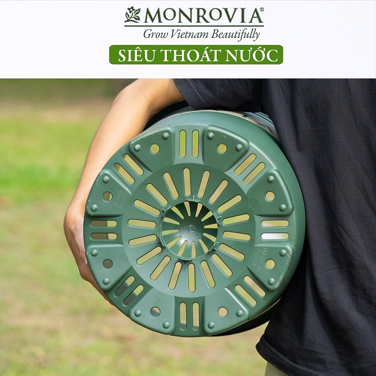 Chậu nhựa trồng cây MONROVIA để bàn, treo ban công, treo tường, ngoài trời, sân vườn, tiêu chuẩn Châu Âu