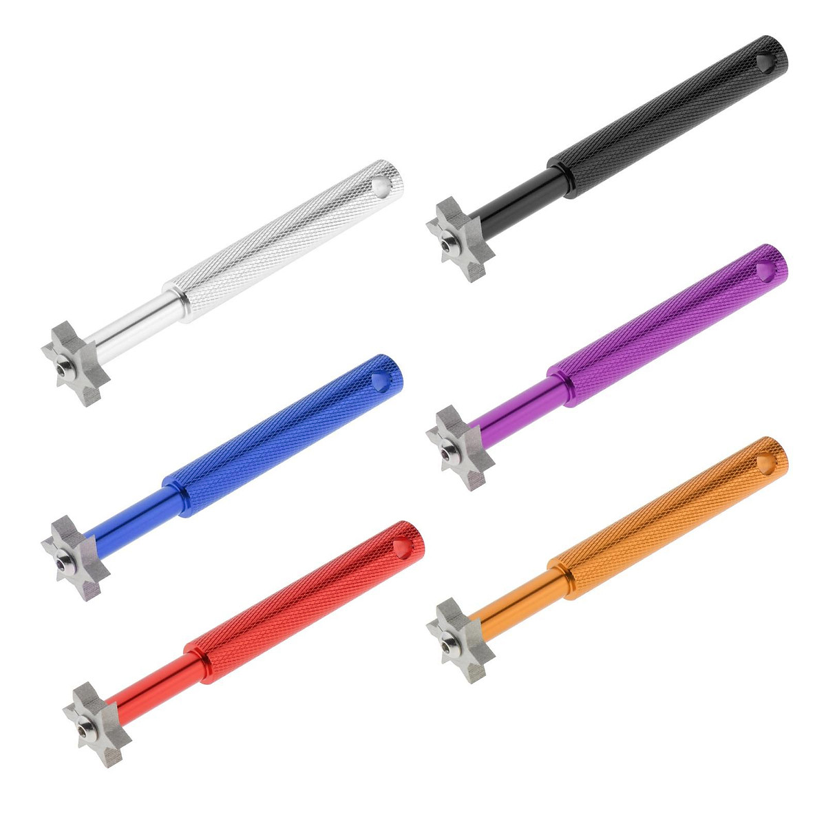 6 Heads 3U 3V Golf Club Groove Sharpener, Regrooving Tool & Cleaner