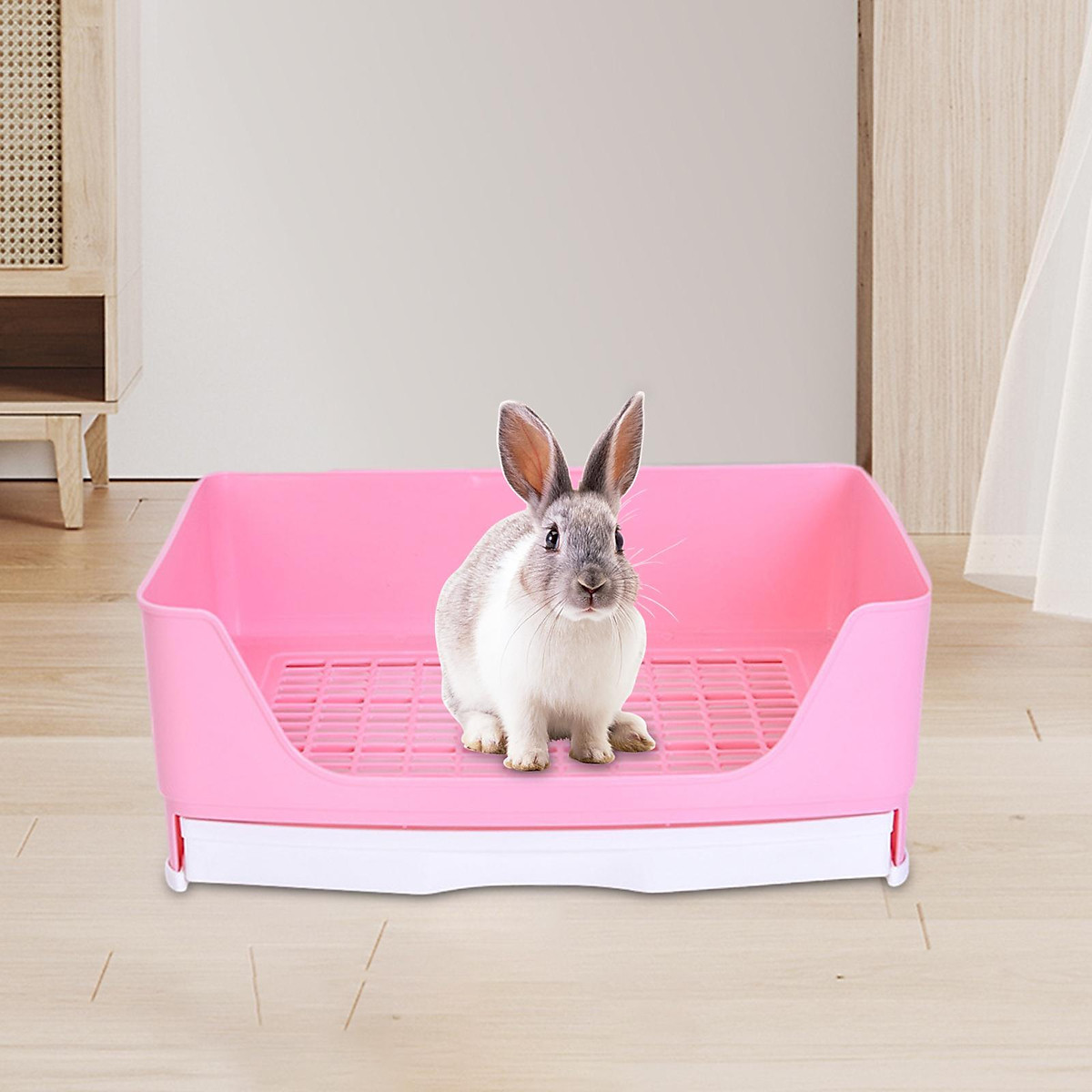 Rabbit Litter Box Potty Trainer Corner for Chinchillas Ferrets Hamster