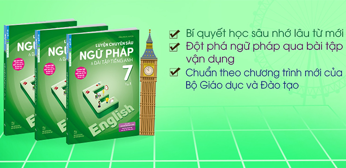 Luyện Chuyên Sâu Ngữ Pháp Và Bài Tập Tiếng Anh 7 Tập 1 (Chương Trình Mới)