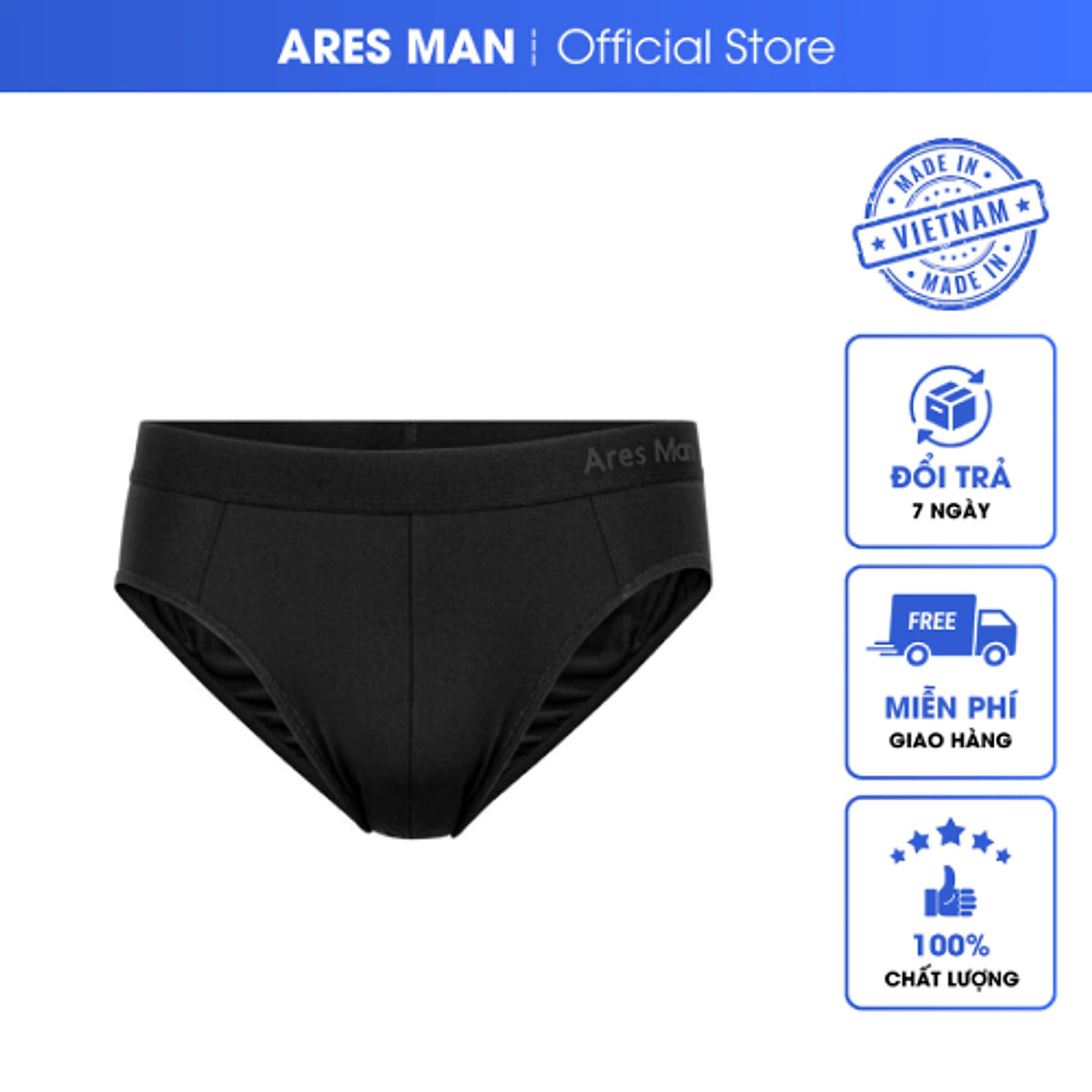Quần lót nam - quần sịp nam Ares man cao cấp chất thun lạnh mềm mịn kháng khuẩn TG Ares man 2.0