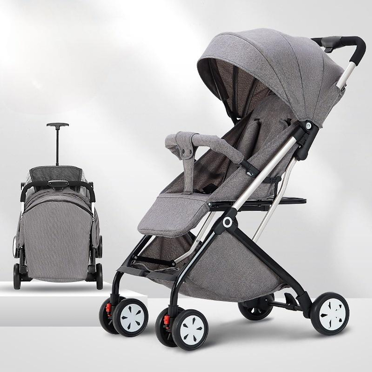 Xe đẩy trẻ em, xe đẩy du lịch cho bé có mái che gấp gọn tiện Xe Đẩy Trẻ Em, Xe Đẩy Du Lịch Cho Bé Có Mái Che Gấp Gọn Tiện