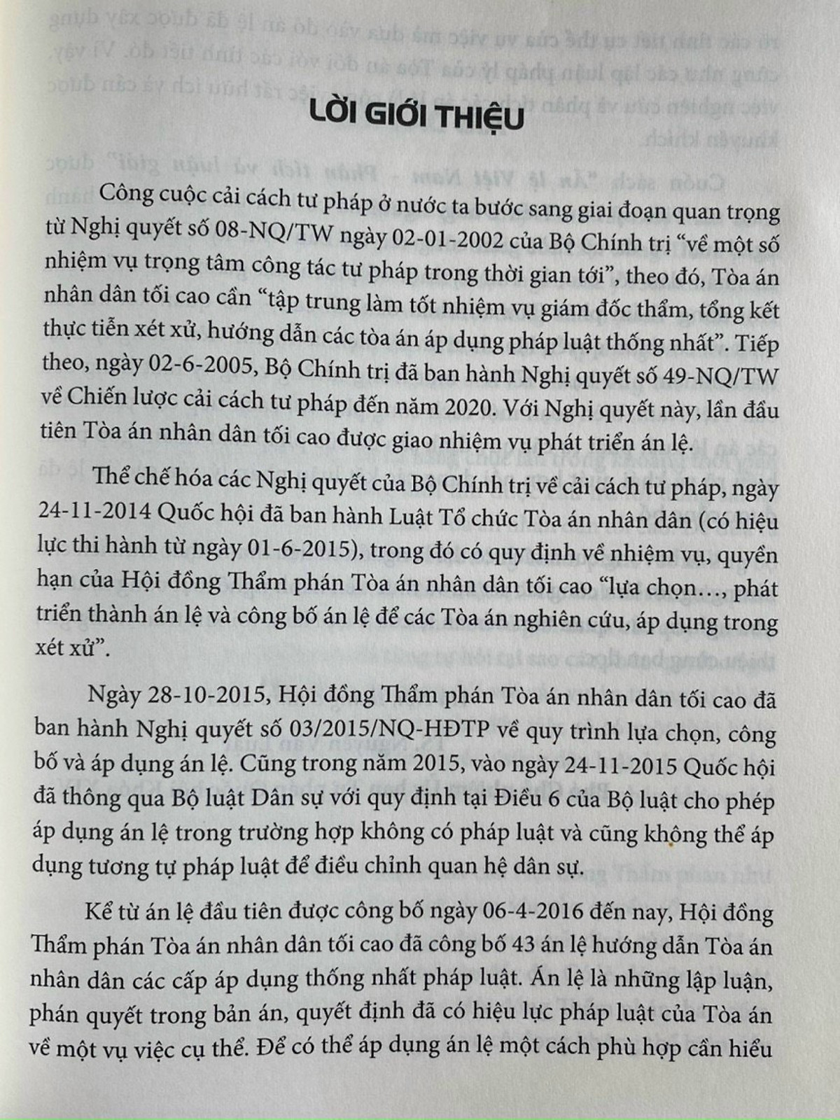 Án Lệ Việt Nam- Phân Tích và Luận Giải tập 1: Từ án lệ số 1 đến án lệ số 43