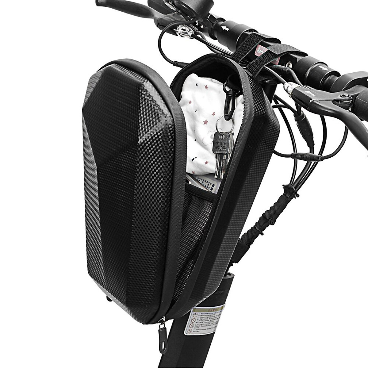 Túi Trước Cho Xe Đạp Gấp, Xe Trượt Scooter, Xe điện gắn ghi đông với Chất liệu EVA chống nước dung tích 4 Lít Mai Lee