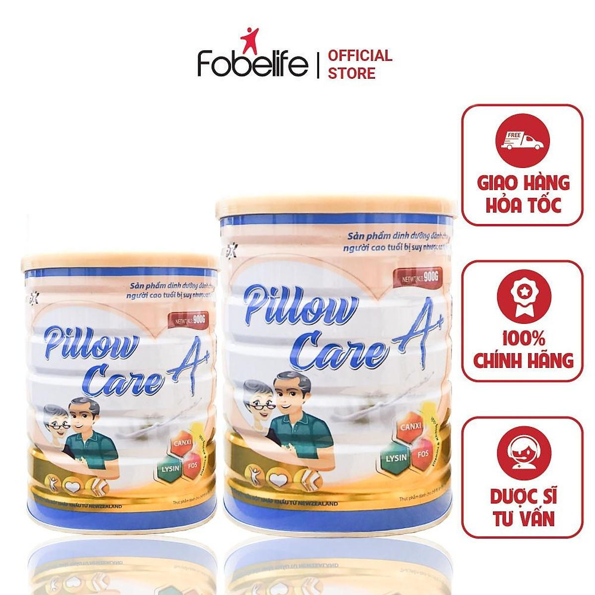 Sữa Bột Phục Hồi Sức Khoẻ Hỗ Trợ Tim Mạch Giảm Cholesterol Người Cao Tuổi Pillow Care
