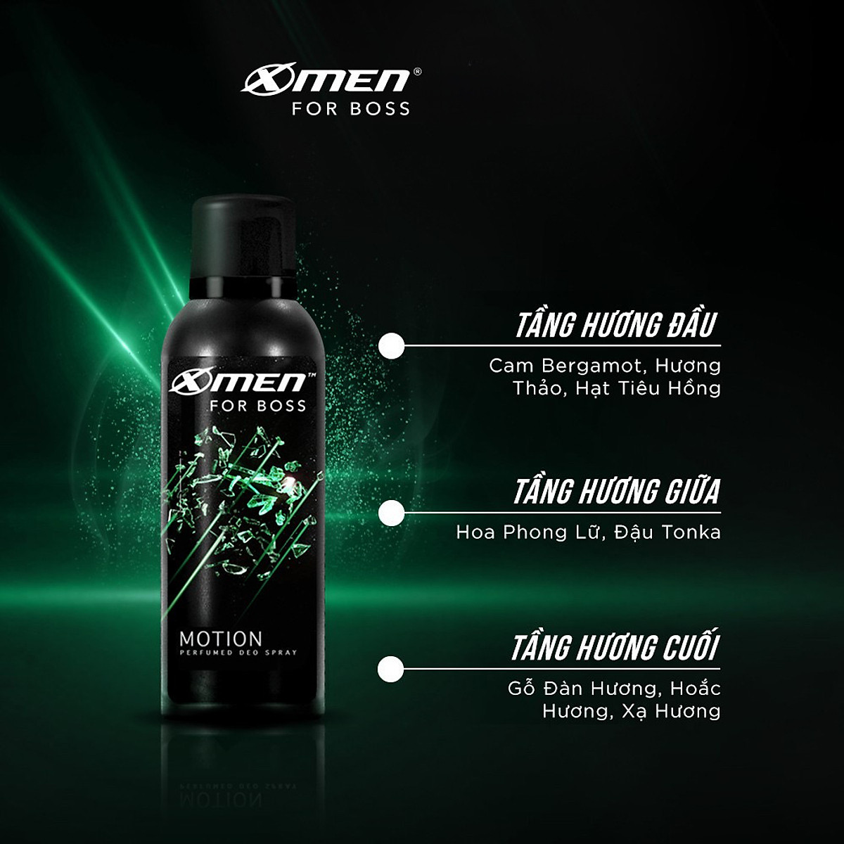 XỊT KHỬ MÙI XMEN FOR BOSS 150ML