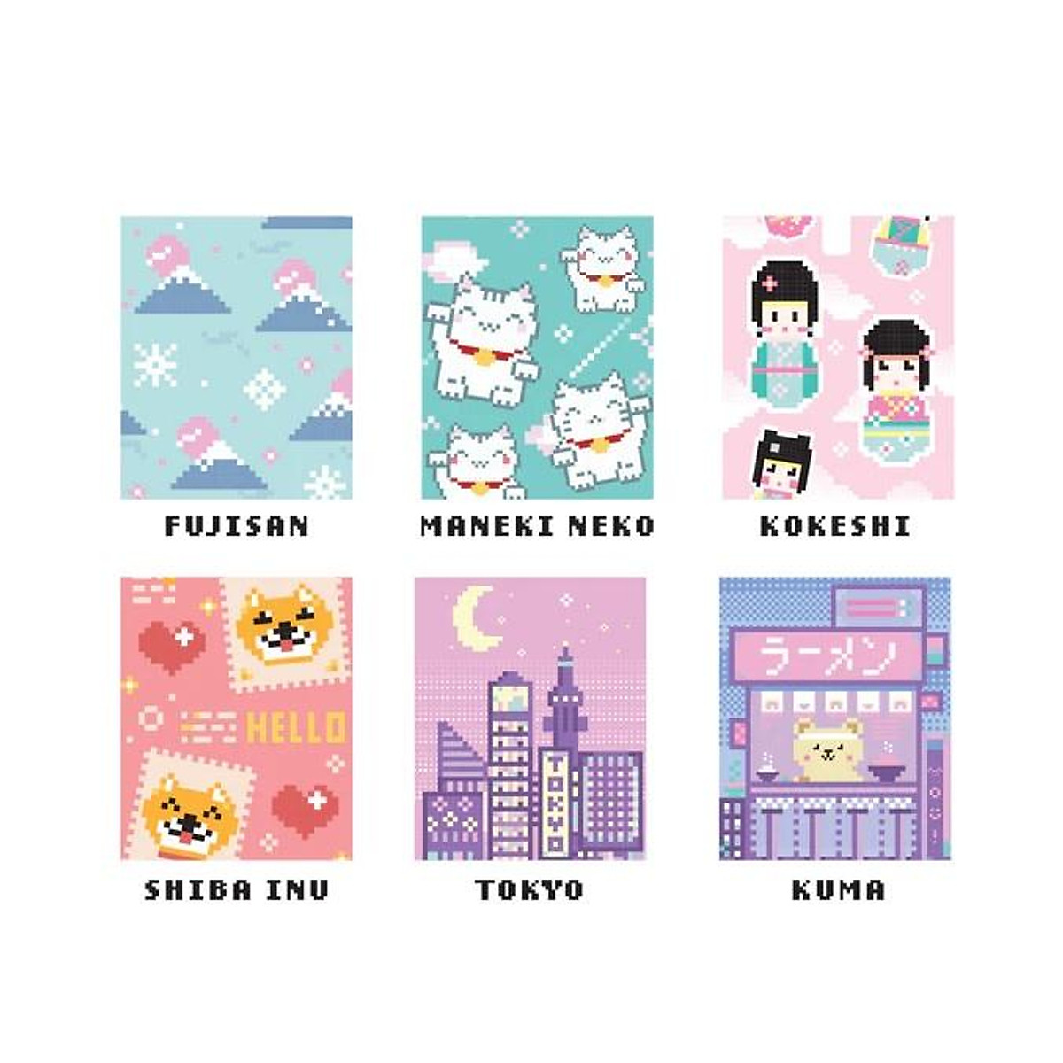 Bút Gel Pentel Kawaii+5 Pixel Art BLN75KW|Trơn Mượt Siêu Nhanh Khô |Phong Cách Nhật Bản(Mẫu Mới Nhất)