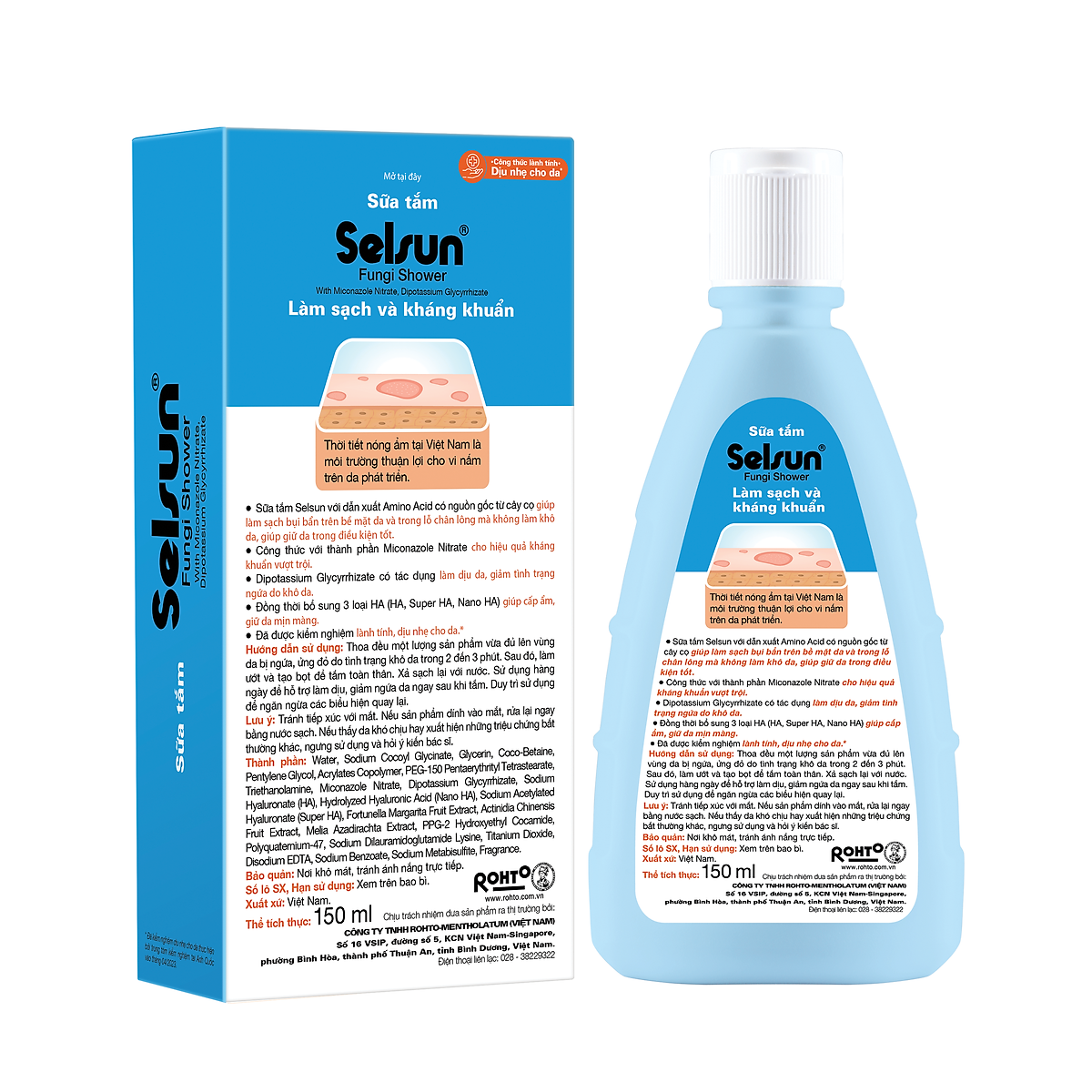 Sữa Tắm Selsun Fungi Shower 150 ml