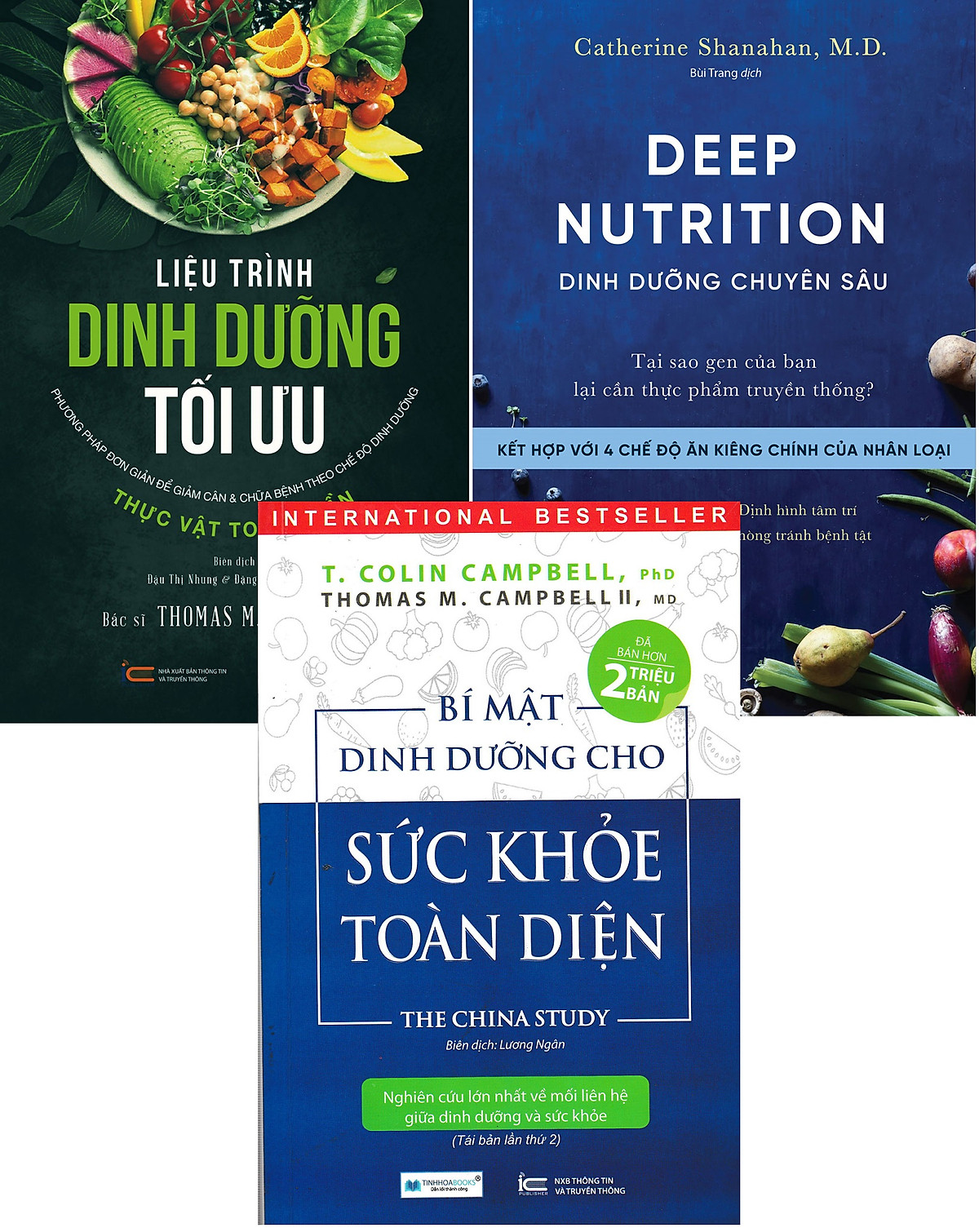 COMBO 3 QUYỂN BÍ MẬT DINH DƯỠNG CHO SỨC KHỎE TOÀN DIỆN + LIỆU TRÌNH DINH DƯỠNG TỐI ƯU + DINH DƯỠNG CHUYÊN SÂU