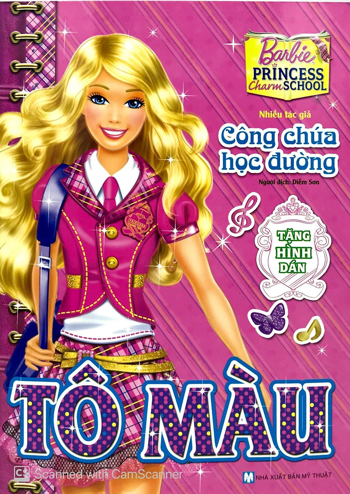 Tô màu barbie Công chúa học đường