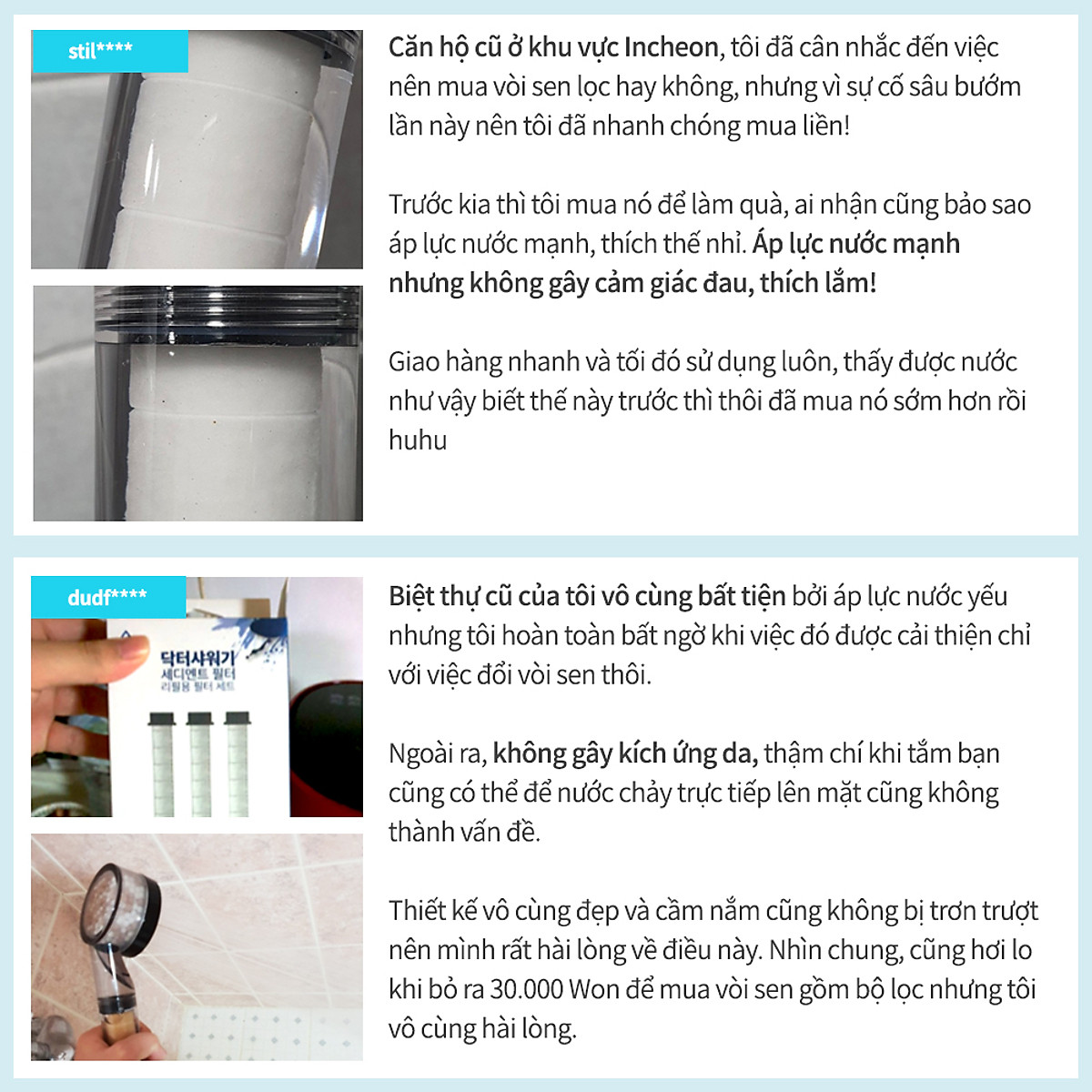 Bộ 3 Lõi Lọc Sediment Dùng Cho Vòi Sen Doctor Shower