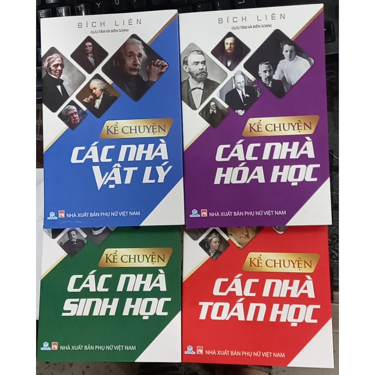 NDB - Kể chuyện các nhà hóa học, vật lý, sinh học, toán học ( bộ 4 cuốn)