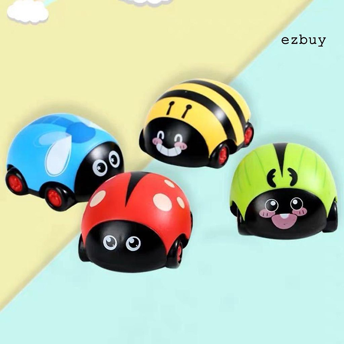 EY-Cute Cartoon Animal Shape Fall Resistant Pushing Sliding Car Toys Kids Gift EY-Cute Cartoon Animal Shape Fall Resistant Pushing Sliding Car Toys Kids Gift