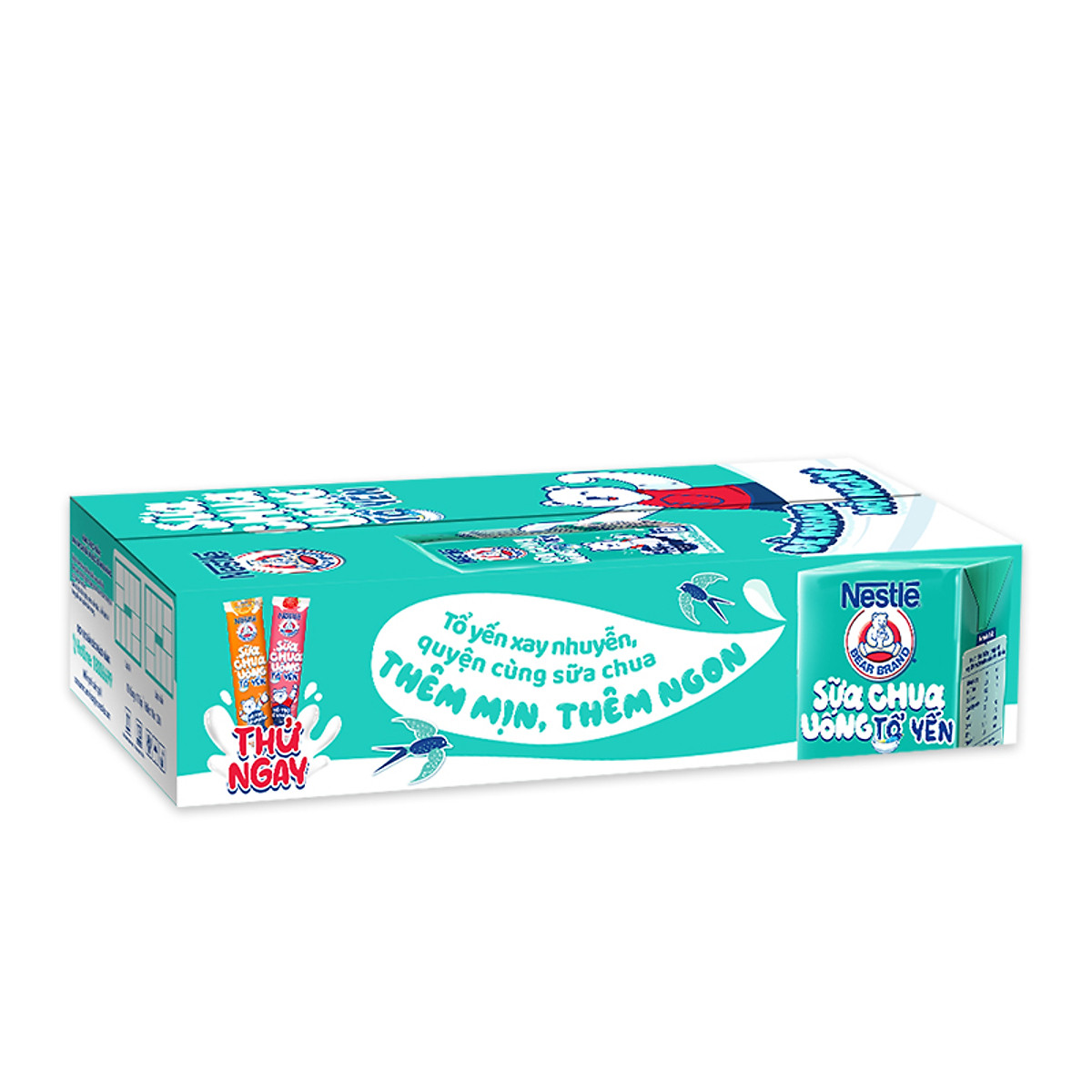 Sữa chua tổ yến Nestlé Yogu Gấu (thùng 48 hộp x 110ml)