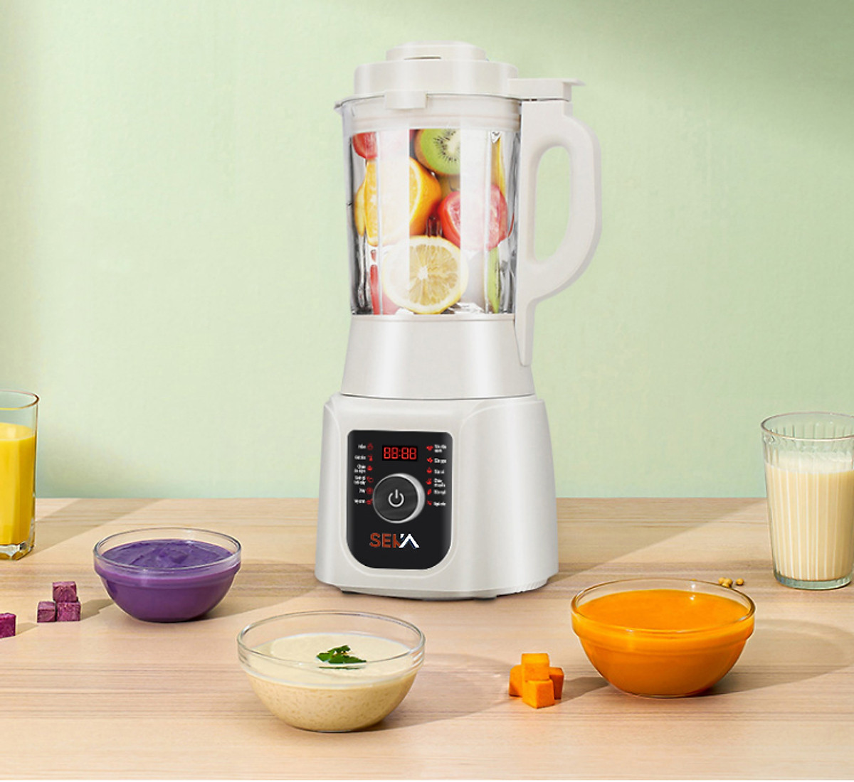 Máy Làm Sữa Hạt Đa Năng SEKA E300 (SK-602) 12 Chức Năng Ưu Việt - Hàng Chính Hãng