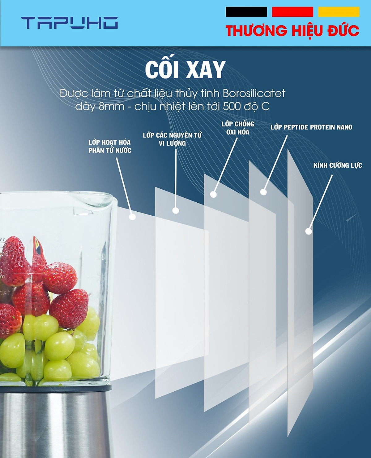 Máy Làm Sữa Hạt TAPUHO T01 - Thương hiệu Đức