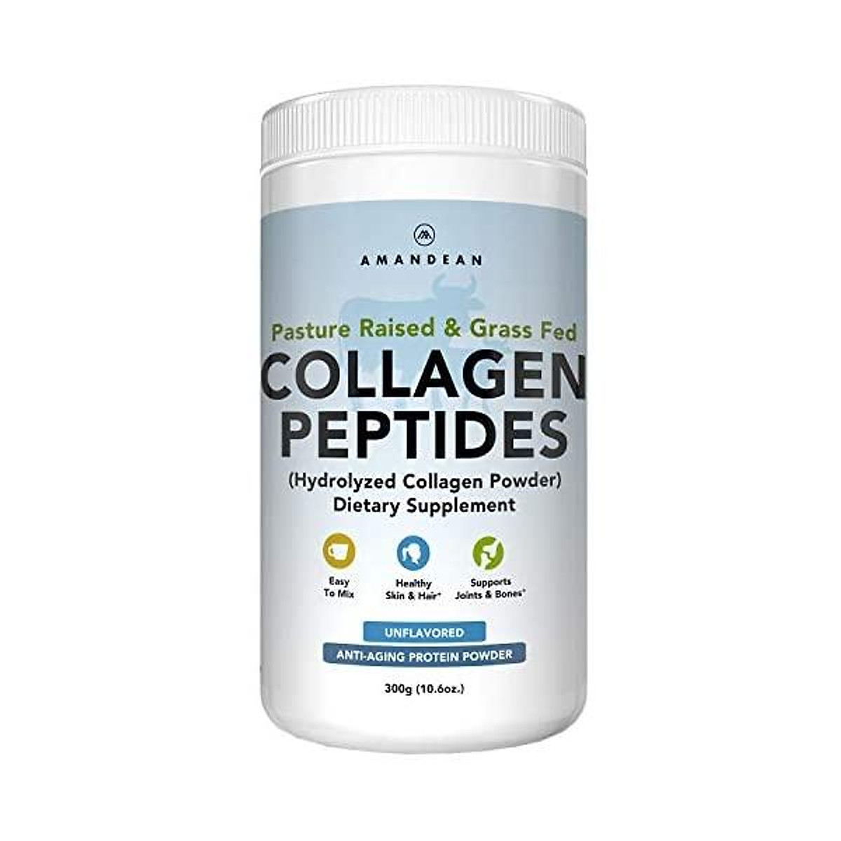 Mua AMANDEAN Premium Collagen Peptides Powder () | Grass-Fed | Keto Friendly | Unflavored, Odorless, Cold Water Soluble | Hydrolyzed Gelatin Protein | Promotes Healthy Joints, Skin, Hair, Nails - 300g tại Global Ecom Mua AMANDEAN Premium Collagen Peptides Powder () | Grass-Fed | Keto Friendly | Unflavored, Odorless, Cold Water Soluble | Hydrolyzed Gelatin Protein | Promotes Healthy Joints, Skin, Hair, Nails - 300g tại Global Ecom