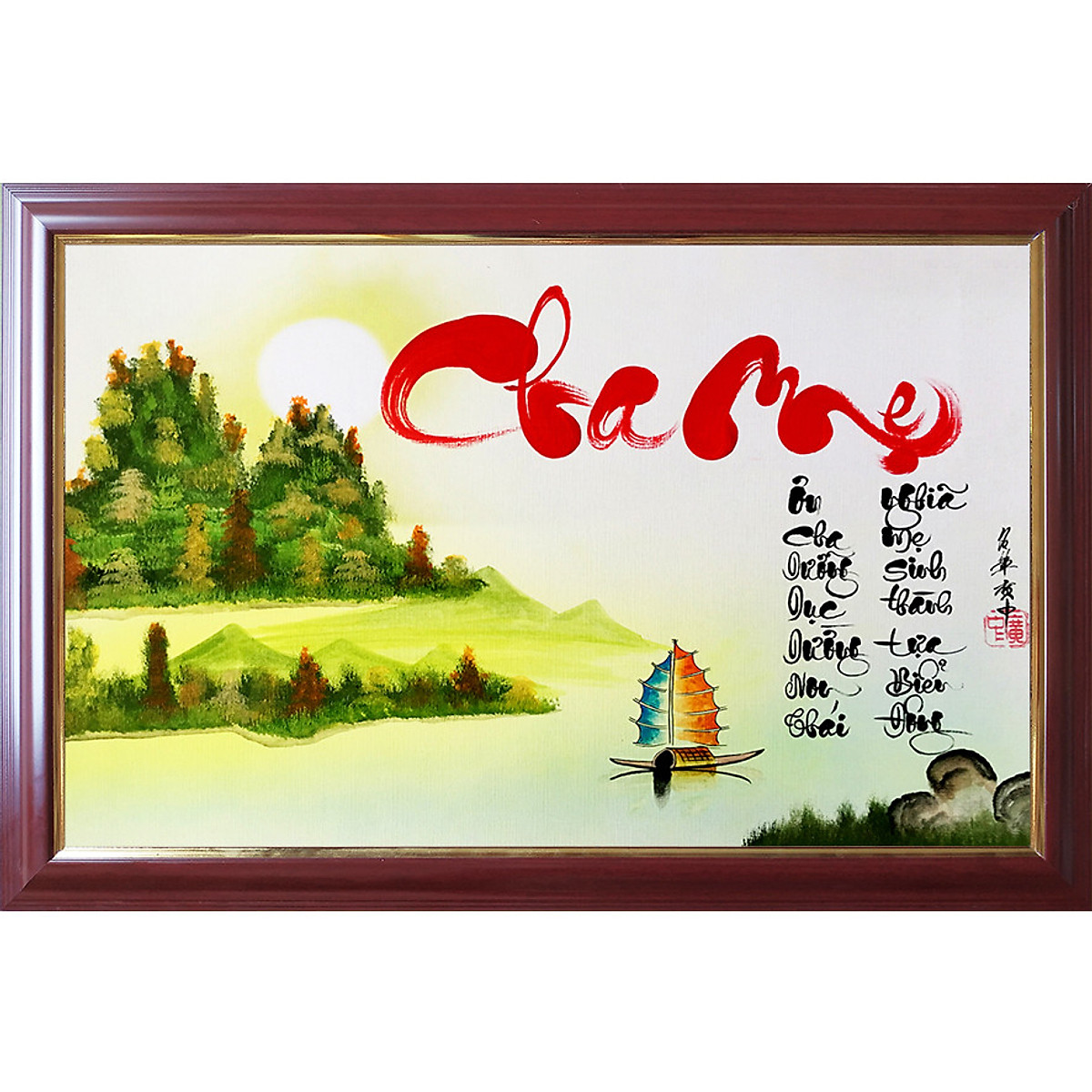 Tranh thư pháp về Cha Mẹ - Các loại tranh khác