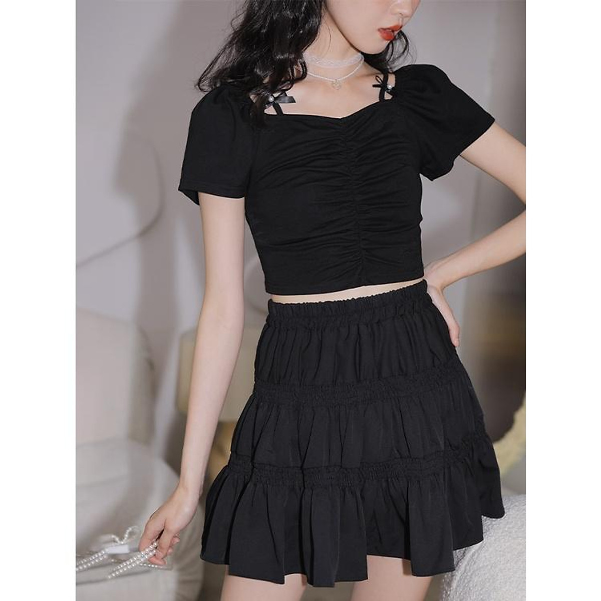 Hướng dẫn tự may thêm dây thun cho thắt lưng váy #11 Hướng dẫn tự may thêm dây thun cho thắt lưng váy