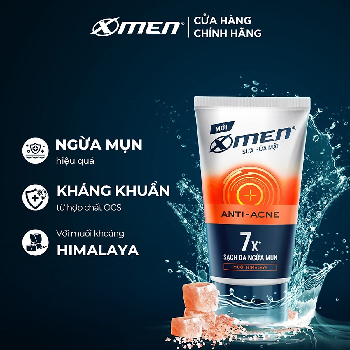 Sữa rửa mặt X-Men 100g Detox/Sáng da/Ngừa mụn/Kiểm soát nhờn/Mát lạnh