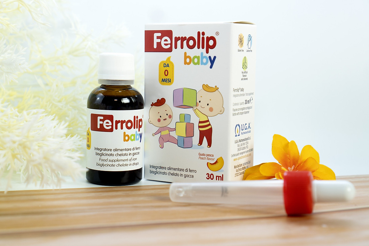 FERROLIP BABY – SẮT HỮU CƠ NHỎ GIỌT NHẬP KHẨU CHÂU ÂU - 30ml DÀNH CHO BÉ TỪ SƠ SINH
