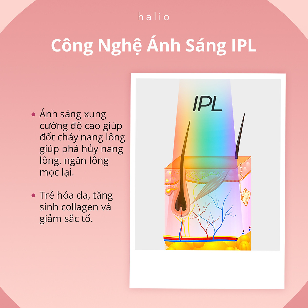 Máy Triệt Lông Băng Lạnh Trẻ Hóa Da Halio IPL Cooling Hair Removal Device
