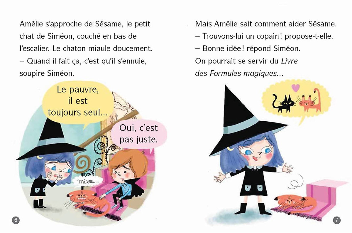 Sách luyện đọc tiếng Pháp - Amelie Malefice Niveau 3 - Le Livre des Formules magiques