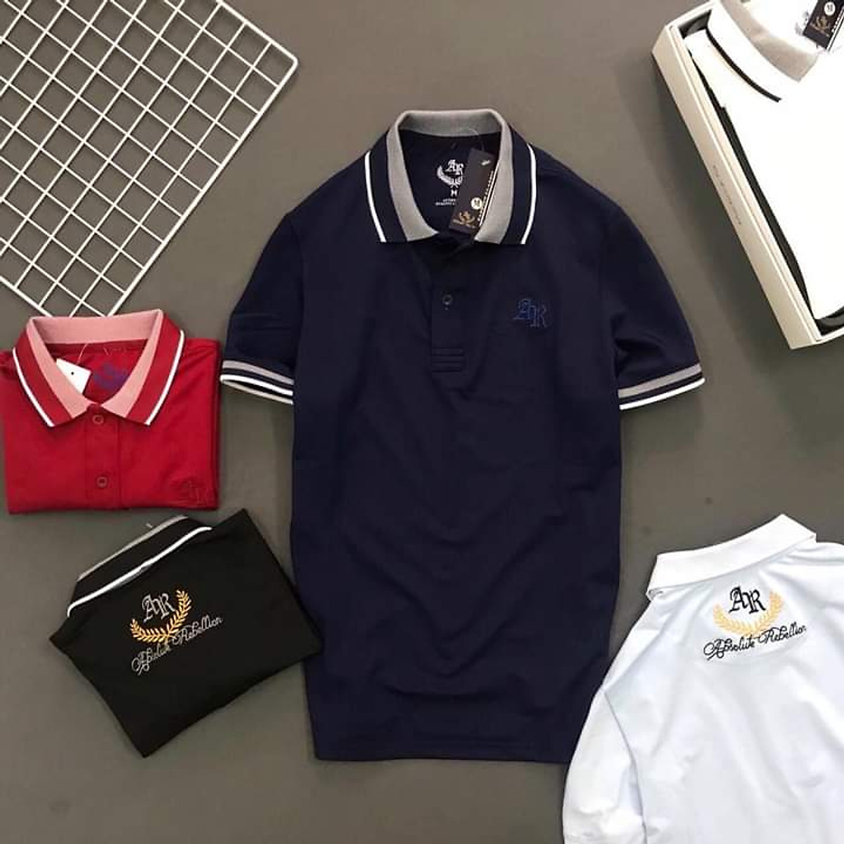 Áo thun polo nam có cổ bẻ phối sọc ngang vải vải cá sấu cao cấp ND02 Áo Thun Polo Nam Có Cổ Bẻ Phối Sọc Ngang Vải Vải Cá Sấu Cao Cấp Nd02