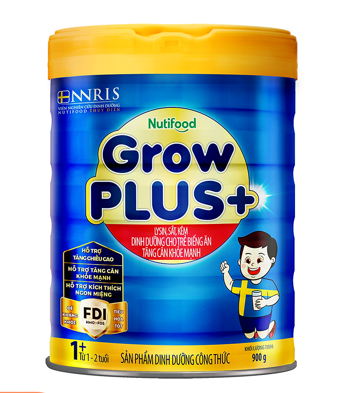Sữa Nutifood Grow Plus+ xanh 900G – Tăng cân khỏe mạnh cho trẻ thiếu cân còi cọc từ 1 tuổi trở lên
