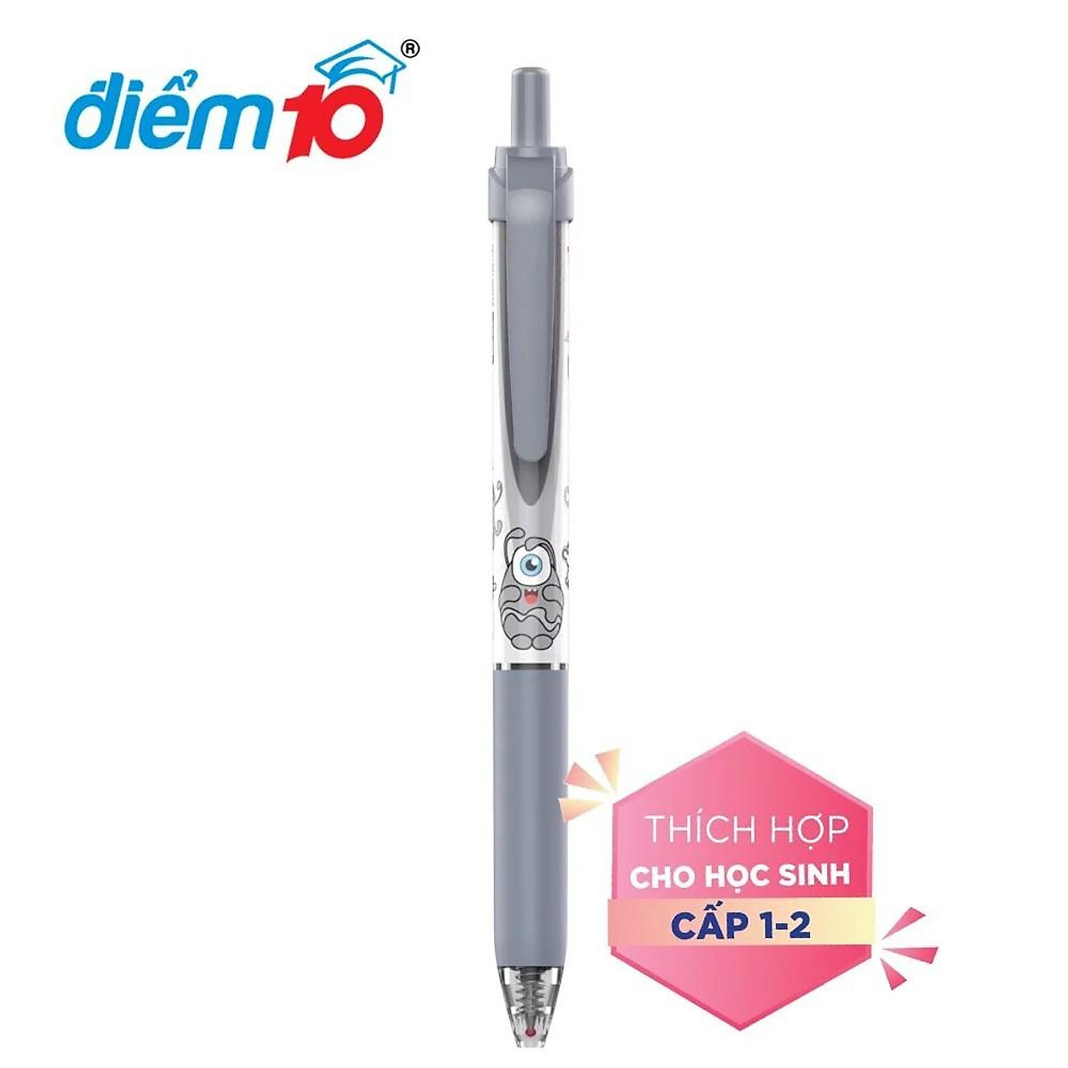 Combo 20 Bút Gel Thiên Long Mondee TP-GELE003 - 3 màu mực Xanh/ Tím/ Đen - Mực Xóa Được