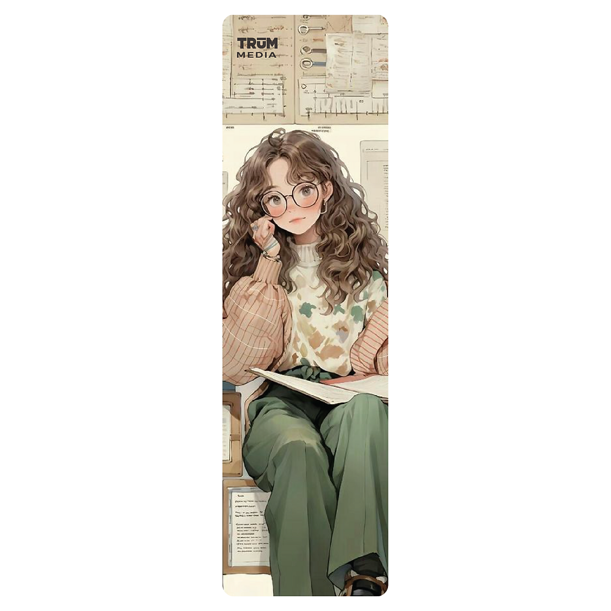 5 Cái Bookmark Kẹp Sách, Dấu Trang Hoạ Tiết Cô Gái Hoạt Hình - SBOOKS