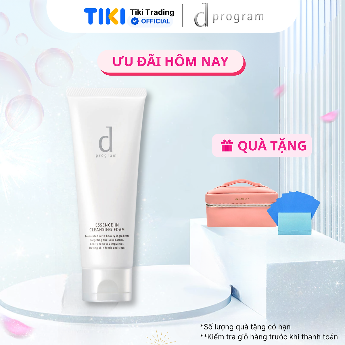 SỮA RỬA MẶT D PROGRAM TẠO BỌT DƯỠNG DA 120G