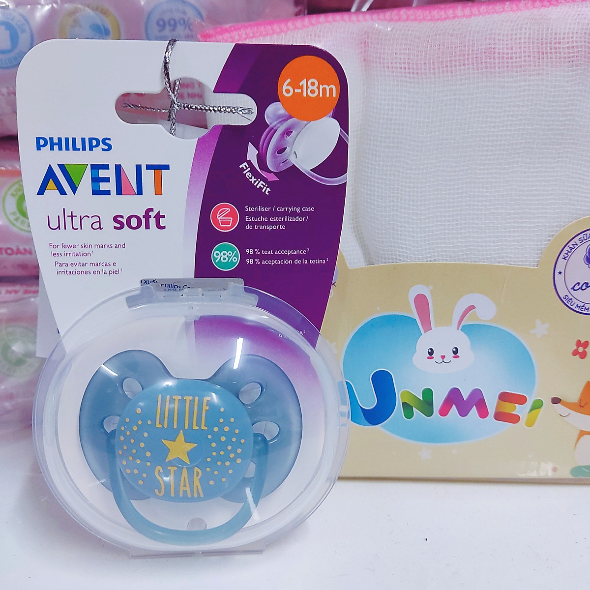 Philips Avent Núm Ty Ngậm Thông Khí / Siêu Mềm dành cho Bé 0-6 và 6-18 Tháng (Hộp Đơn/Hộp Đôi)
