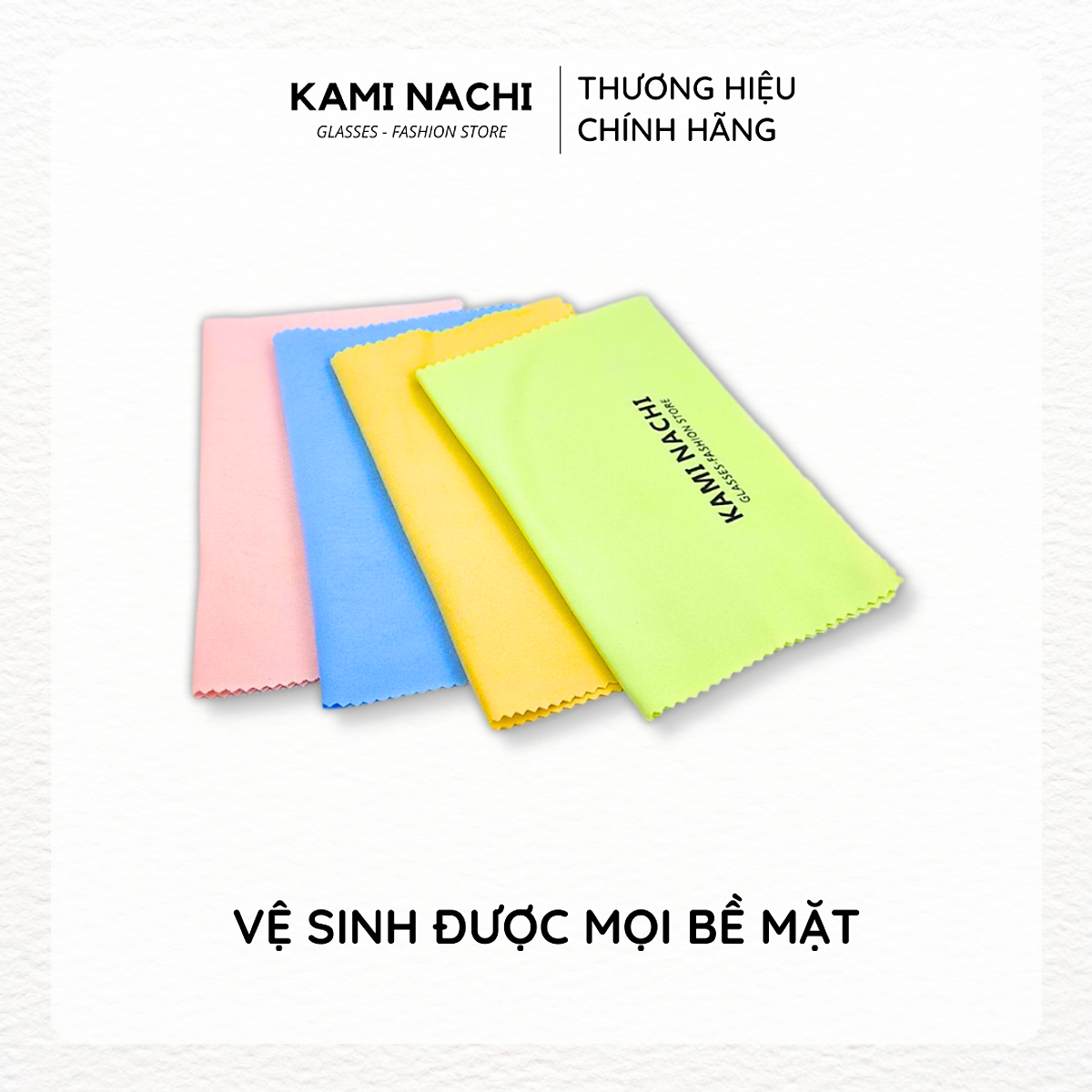 Khăn lau kính đa năng chuyên dụng KAMI NACHI loại 1 - Lau mắt kính cận, mặt kính điện thoại