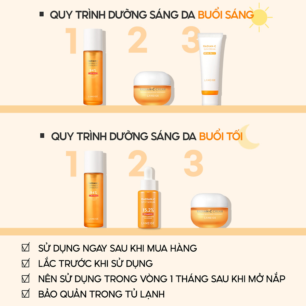 Kem Dưỡng Sáng Da Laneige Radian-C Cream 30ml