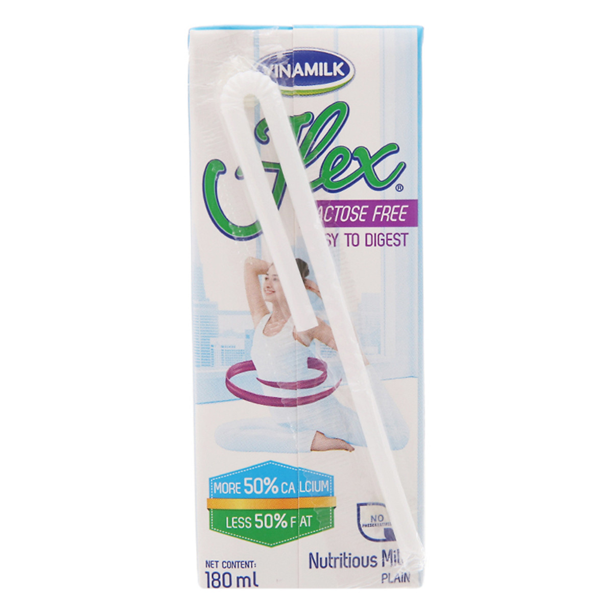Thùng 48 Hộp Sữa tiệt trùng Vinamilk Flex không Lactose 180ml