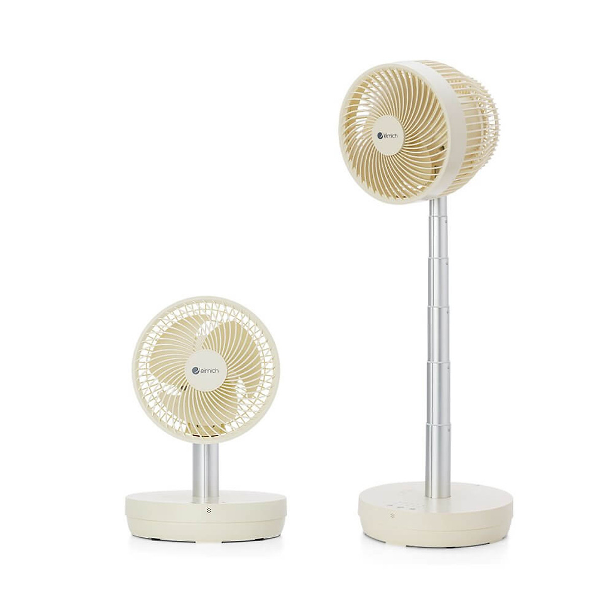 Quạt sạc tuần hoàn không khí Elmich CFE-8786, dung lượng pin lớn, hoạt động liên tục tới 10h, tạo nên luồng gió mạnh, di chuyển linh hoạt 90° theo chiều ngang tạo luồng gió đa chiều, làm mát nhanh, dễ chịu - Hàng chính hãng