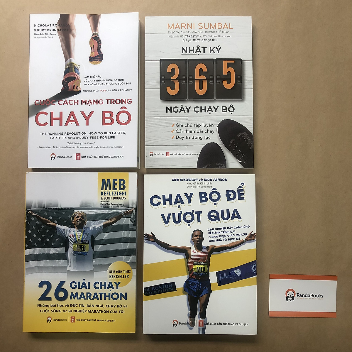 Sách - Combo 4 cuốn Nhật ký 365 + Chạy bộ để vượt qua + 26 giải chạy + Cuộc cách mạng trong chạy bộ