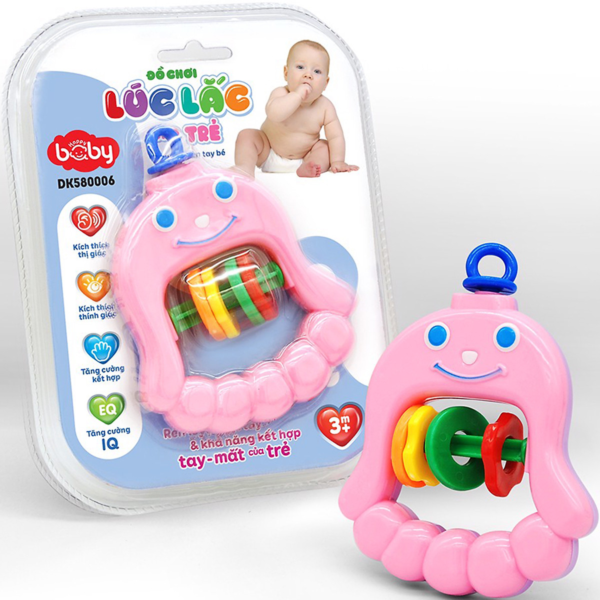 Đồ Chơi Lúc Lắc Cho Trẻ Happy Baby - Chuông Bàn Tay Bé