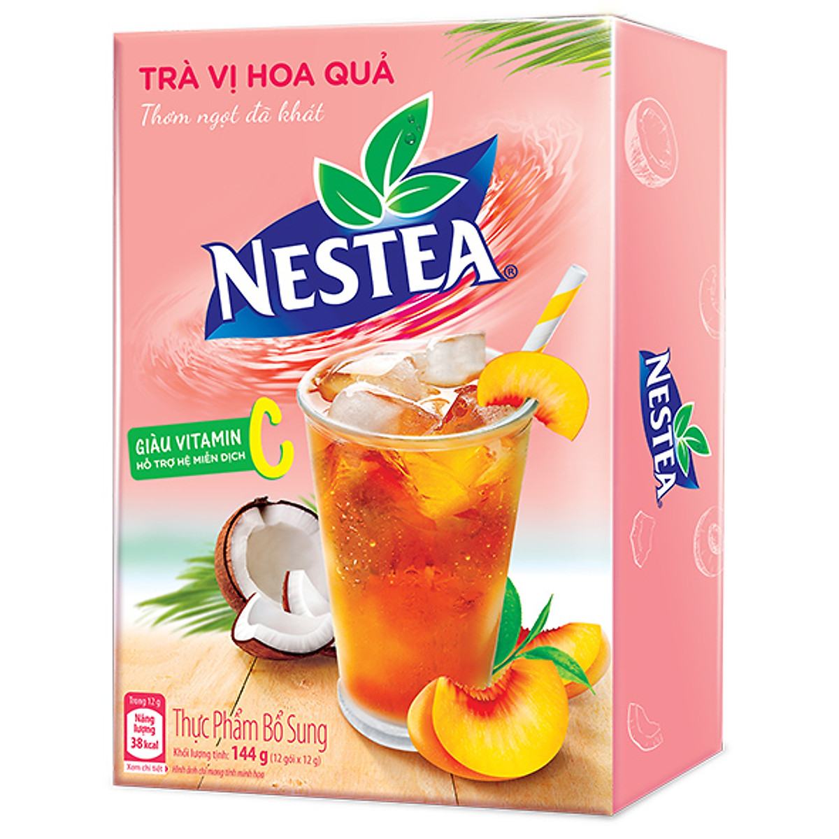 Trà NESTEA vị Hoa quả (Hộp 12 gói x 12g)