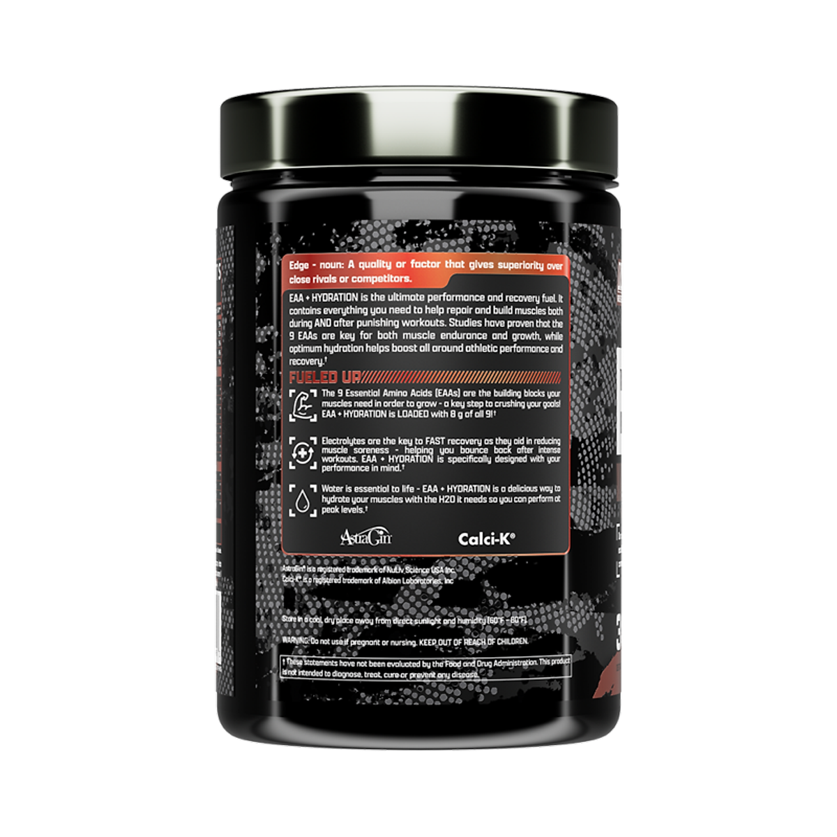 Nutrex EAA+ Hydration, Phục Hồi & Xây Dựng Cơ Bắp, Sức Mạnh, Sức Bền, Bổ Sung 8G Amino Axit Thiết Yếu + BCAA + 1.5G Chất Điện Giải, 30 Lần Dùng