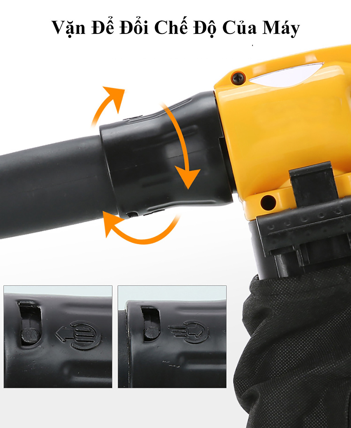 Máy Thổi Hút Bụi  Cầm Tay ABG Công Suất Lớn 1050W Máy Vừa Thổi Vừa Hút Công Nghiệp Đa Năng Ứng Dụng Nhiều Trong Các Xưởng Mộc, Vệ Sinh Máy Móc (GIAO MÀU NGẪU NHIÊN) – Hàng Chính Hãng