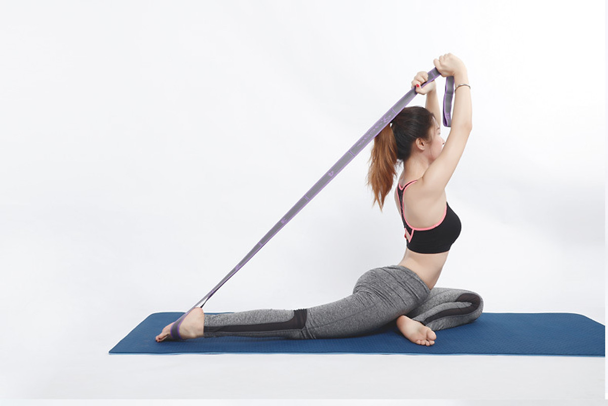 Dây tập yoga chia 9 đốt co giãn (KT 105 x 3.6cm)